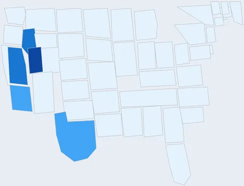 Crumbl Cookies Search Interest in the US